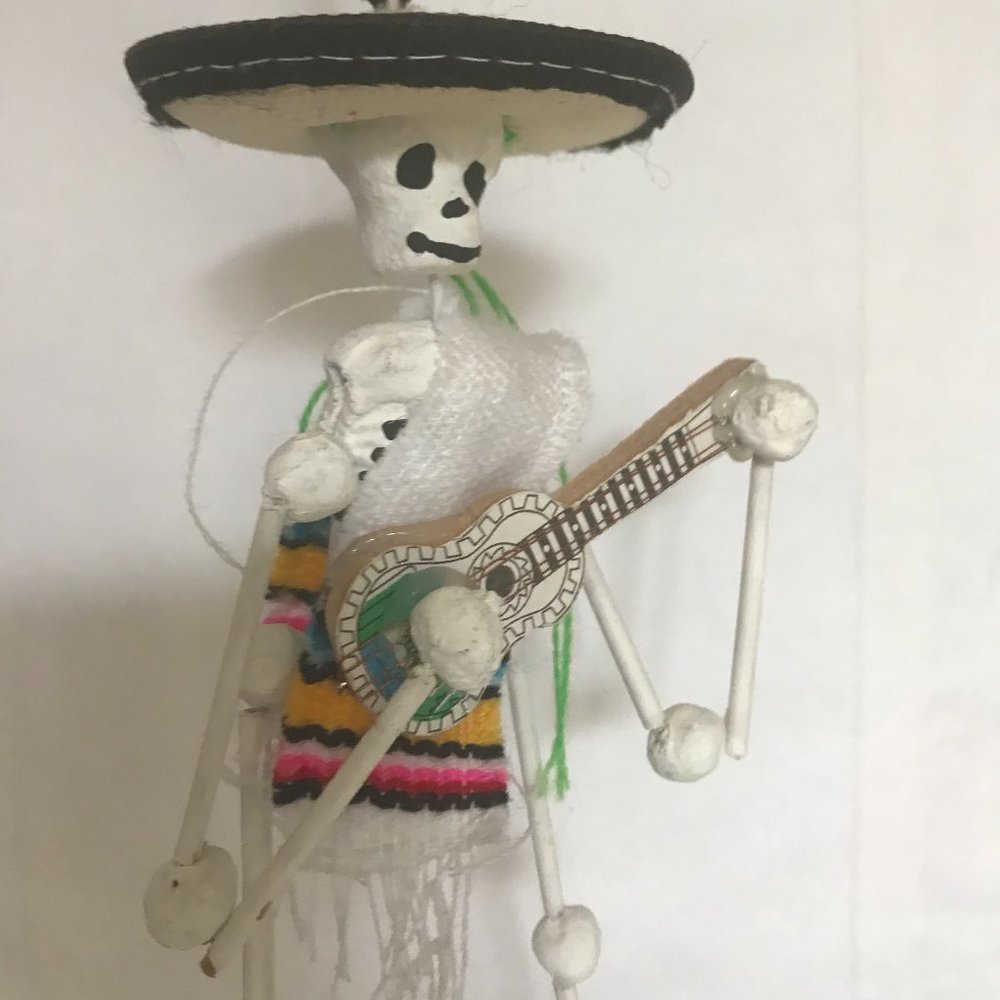 Please bundle to get a very nice discount.. Skeleton wearing Sombrero hat